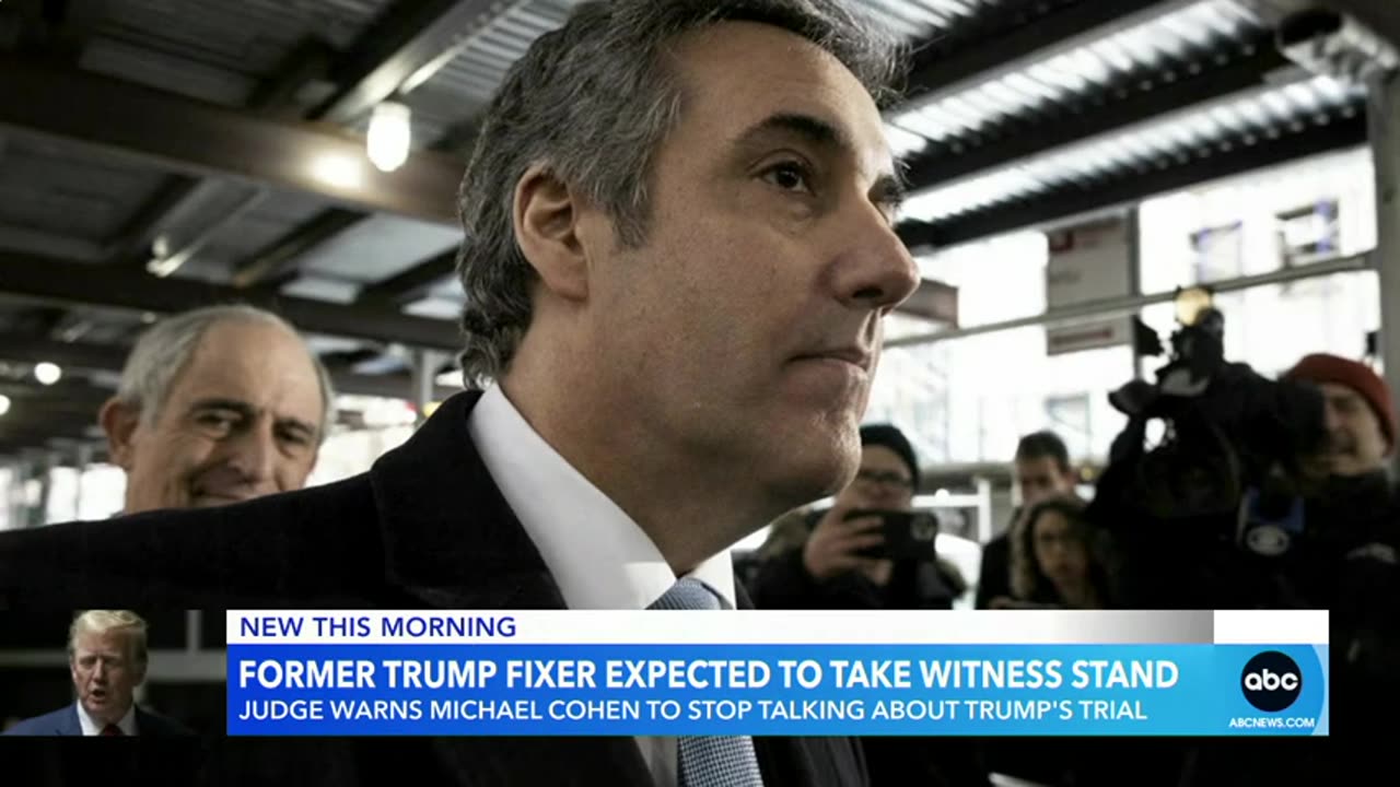 Former Trump fixer Michael Cohen expected to take the witness stand ABC News