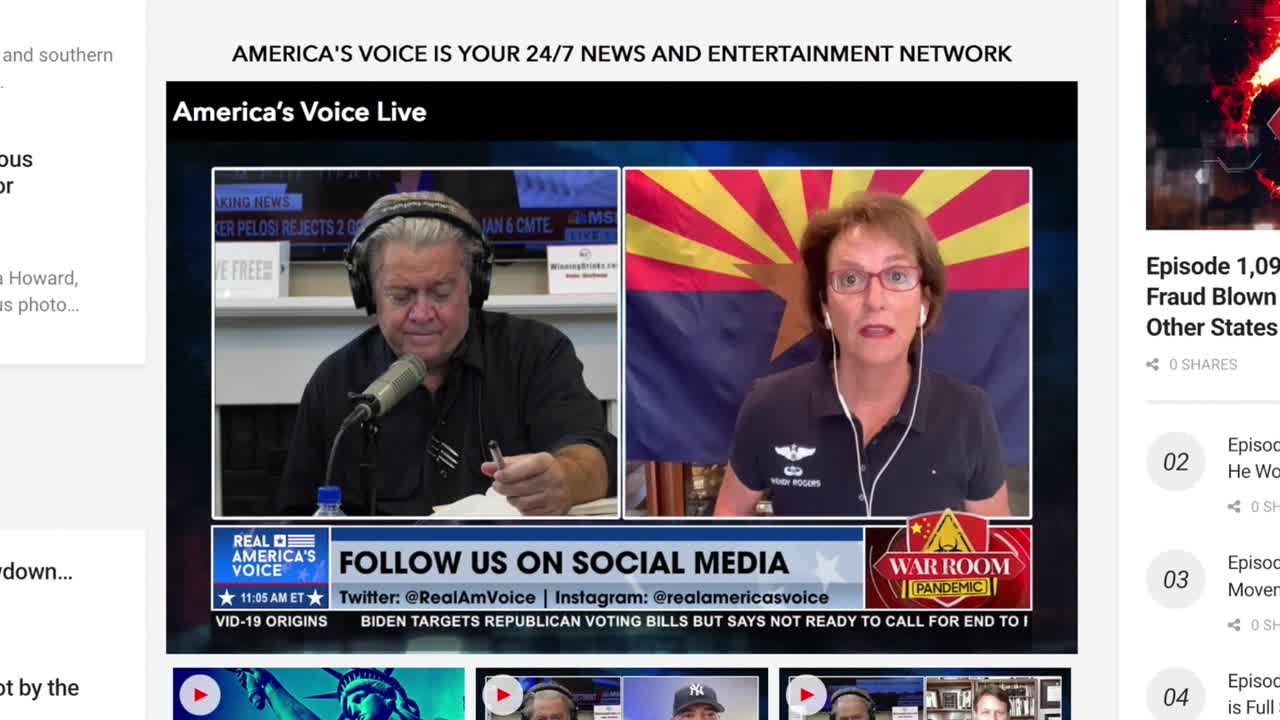 Az. State Senator Wendy Rogers - Az. Audit Update on War Room July 22