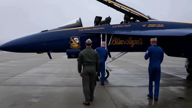 Blue Angel #7 visits Point Mugu