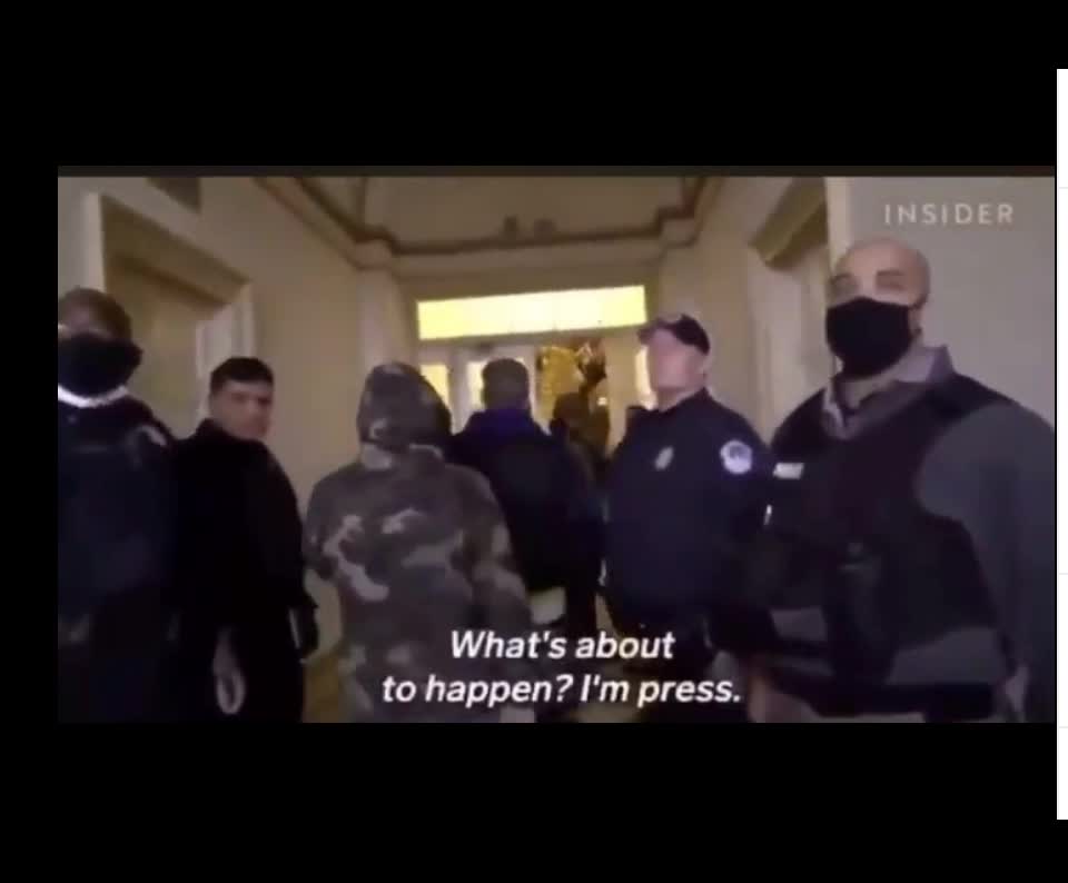 Video of Rioters being escorted into the White House