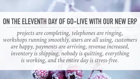 The 12 Days of Go-Live, Day 11