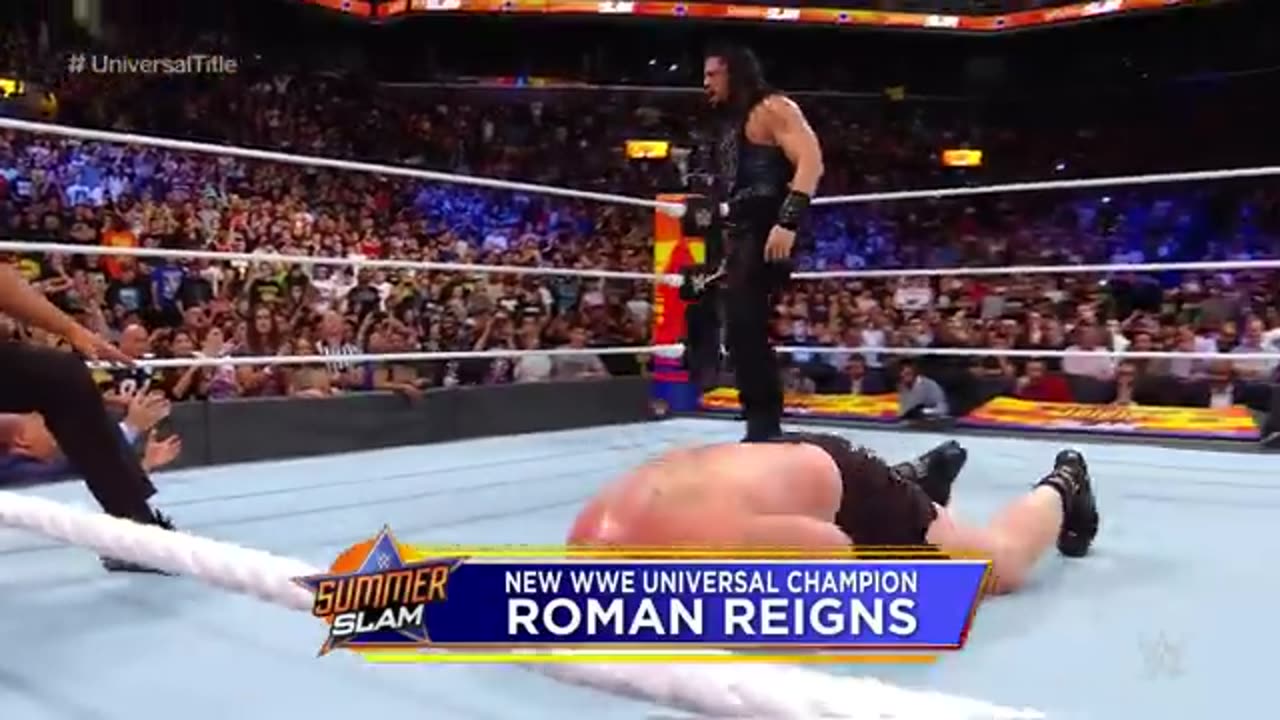 FULL MATCH - Brock Lesnar vs. Roman Reigns - Universal Title Match: SummerSlam 2018