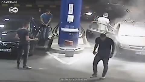 He did what I wanted to do to smokers at the gas station