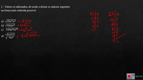 Cape - 9º Ano - Exercícios de revisão para prova.