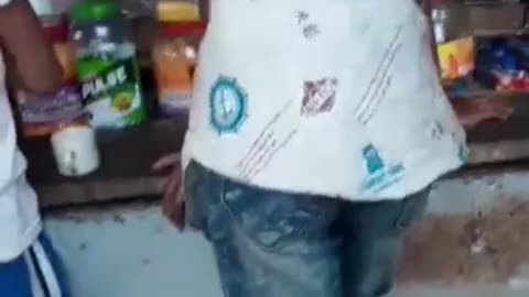 Someone Opens the pant of this kid all the time. Very Funny Video