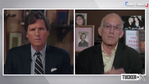 Victor Davis Hanson and Tucker Carlson.