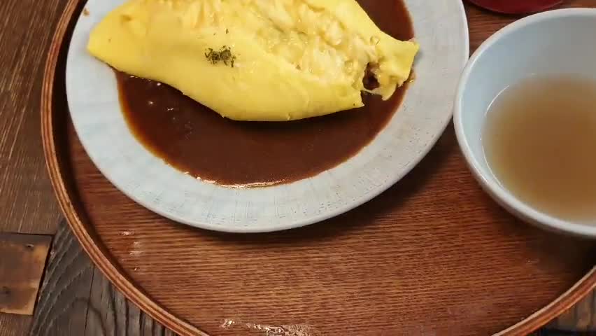 Live omurice Fried Rice / Korean Food