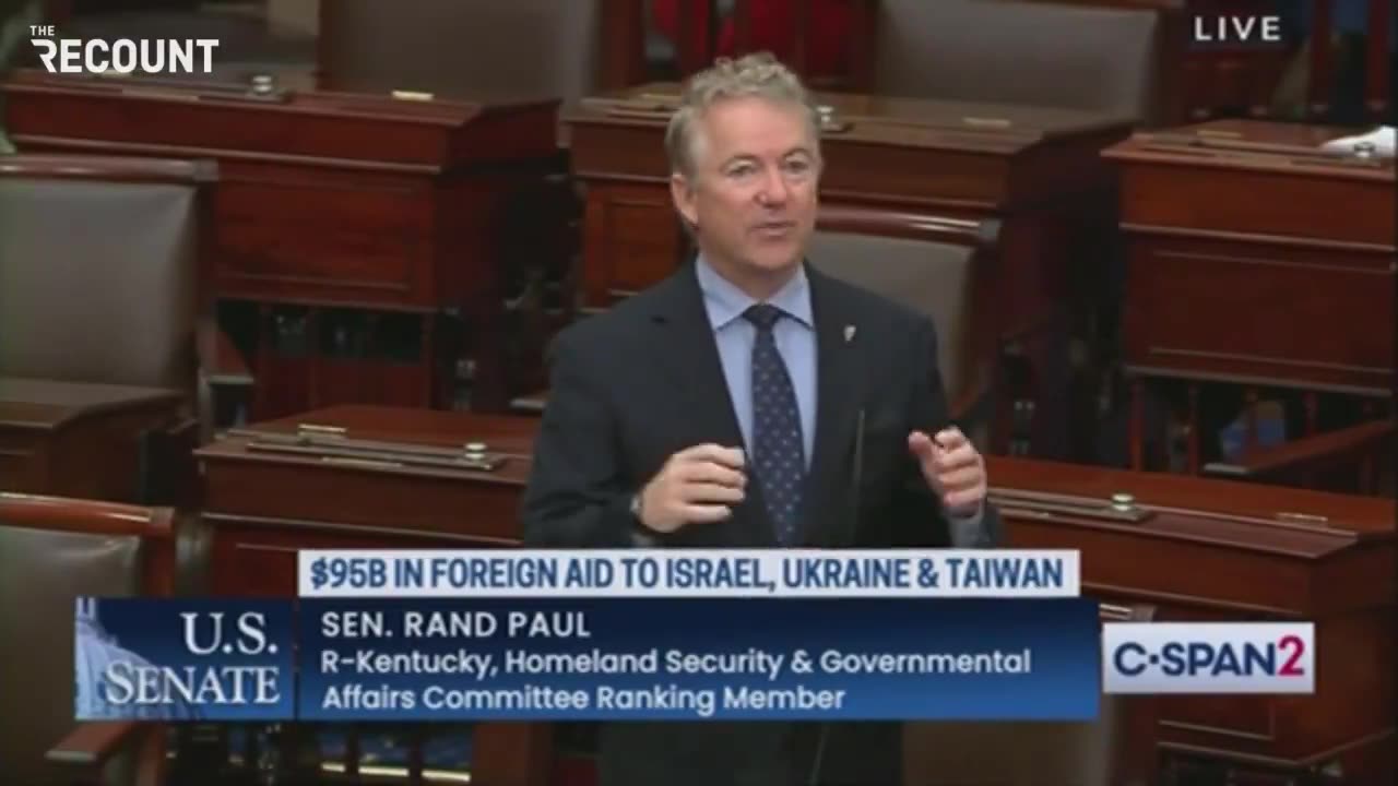 Rand Paul about sending money to Kiev Ukraine and leaving our boarder open.