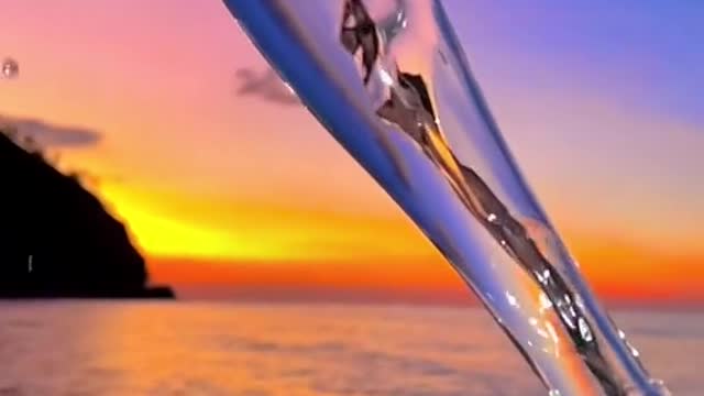 "I stole a bottle of sunset glow for you while the sky wasn't watching."