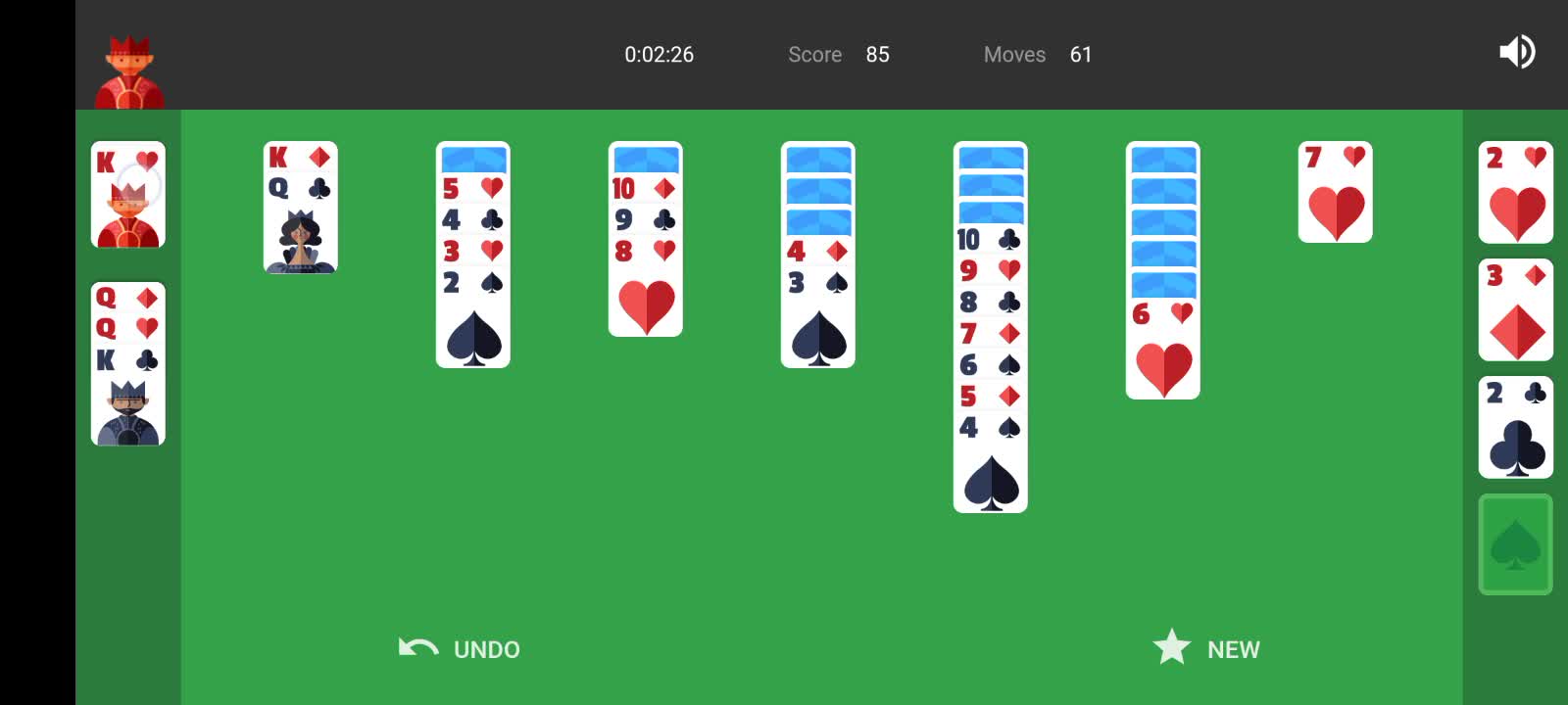 Solitaire game 02