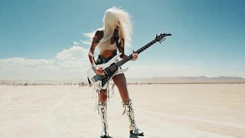 Desert Wind - Hard Rock Music | AI Short Cinematic Clip | (Official Music Video)