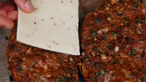 Make a burger with beef and cheese