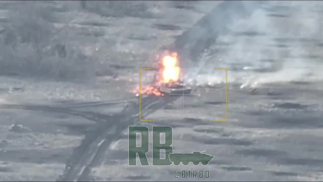 The destruction and explosion of Abrams M1A1 Tank by Spetsnaz