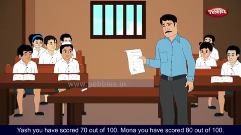 School topper story /Dr.Abdul kalam story in English/ cartoon kid./