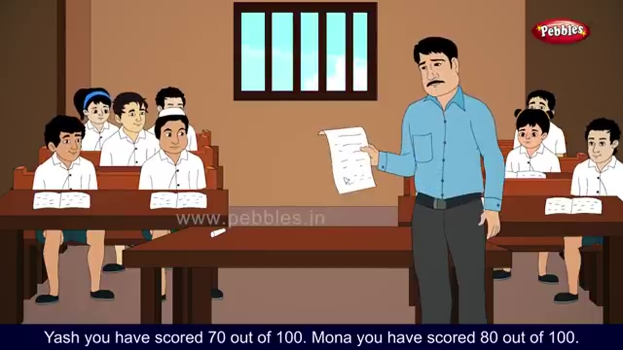 School topper story /Dr.Abdul kalam story in English/ cartoon kid./