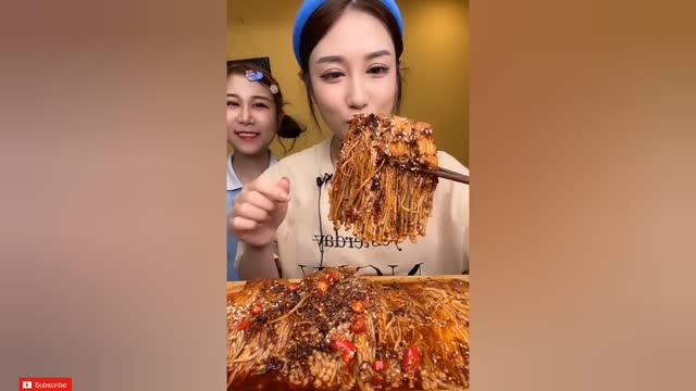 [ASMR] 팽이버섯 먹방 #enokimushroom mukbang