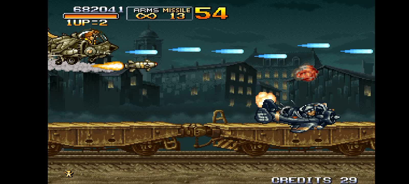 Zeroing Metal Slug 2 arcade version with the character (TARMA).