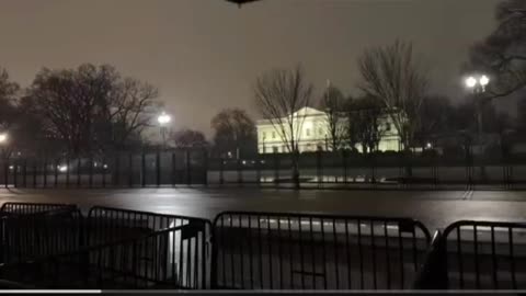 RIOT FENCES GOING UP AT THE WHITE HOUSE