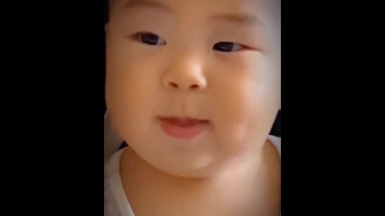 Cute laughing baby