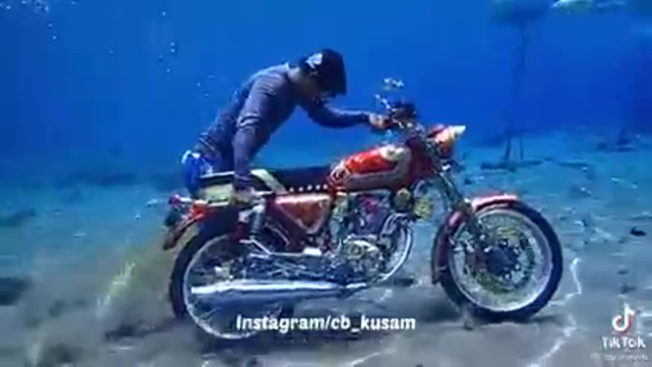 Water in the motorbike circular and water