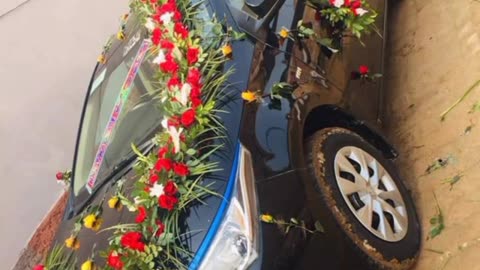 Fresh flower cars decoration