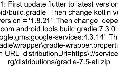 I accured to error in using share_plus from Gradle in flutter