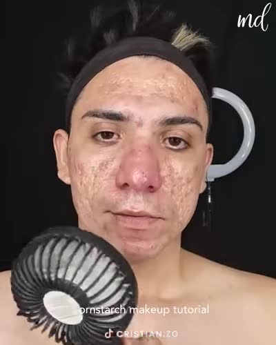 Cornstarch makeup tutorial 💁_♂️