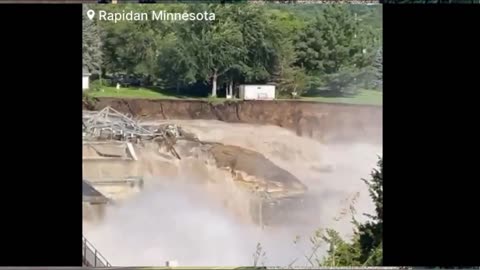 Emergency Dan Collapse In Minnesota, Evacuations, Electric Substation Destroyed, Home and Business