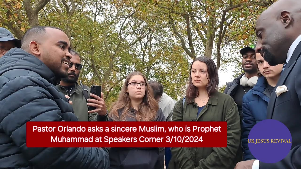 Pastor Orlando asks who is Prophet Muhammad to a Muslim at Speakers Corner London