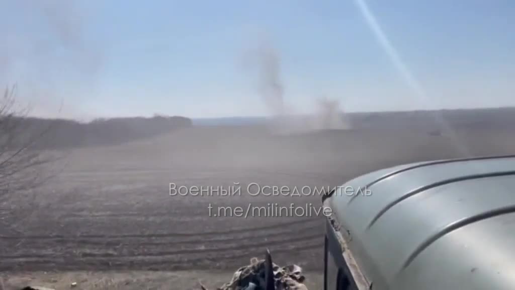 Ukraine War - Ukrainian Grads leave their firing position