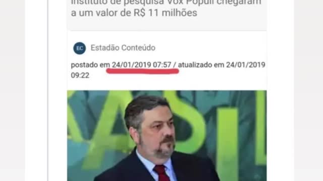 "Propina pagou pesquisas para o PT, diz Palocci
