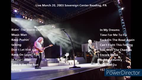 REO Speedwagon Live March 20, 2003 Sovereign Center Reading, PA