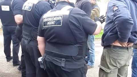 Hilston Park Occupation - The ULCT crew attempt to arrest the bailiffs (April 2021)