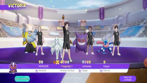 Pokemon Unite Estadium Mare Nine tales Alola 4vs4