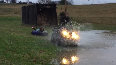 Having Fun in a Flooded Field