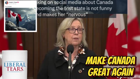 Make Canada Great Again 🇨🇦 Woke Lefty Canadian politician can't take a joke!