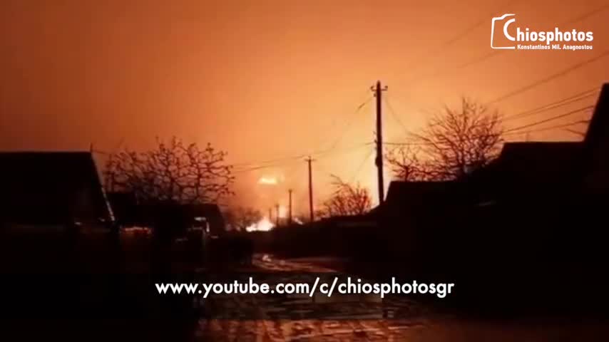 Massive explosions strike ukraine 27.2.2022
