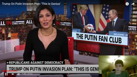 Fake news CNN and MSNBC claims Trump support Putin and the Ukraine invasion