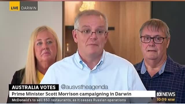 Scott Morrison campaign message he will hand over aAustralian healthy to the WHO