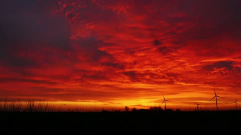 beautiful sunset view
