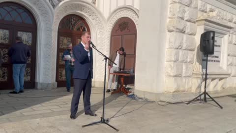 Адгур Ардзинба - Мы сегодня проводим мирную протестную акцию