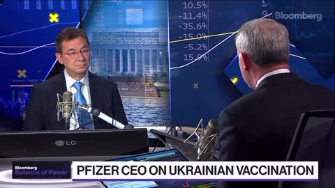 Pfizer CEO Albert Bourla said he spoke personally with Zelensky about their low vaccination rate