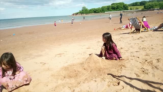 Broadsands Beach, Paignton, Devon, UK.