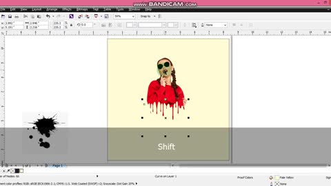 Dripping Effect | Splatter Effect | Coreldraw Editing Tutorial
