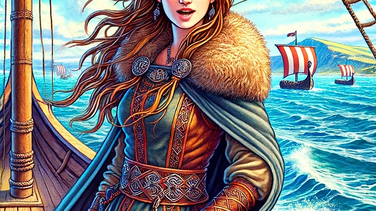 I am Freydís Eiríksdóttir, a Norse explorer, Follows in the Footsteps of Erik the Red