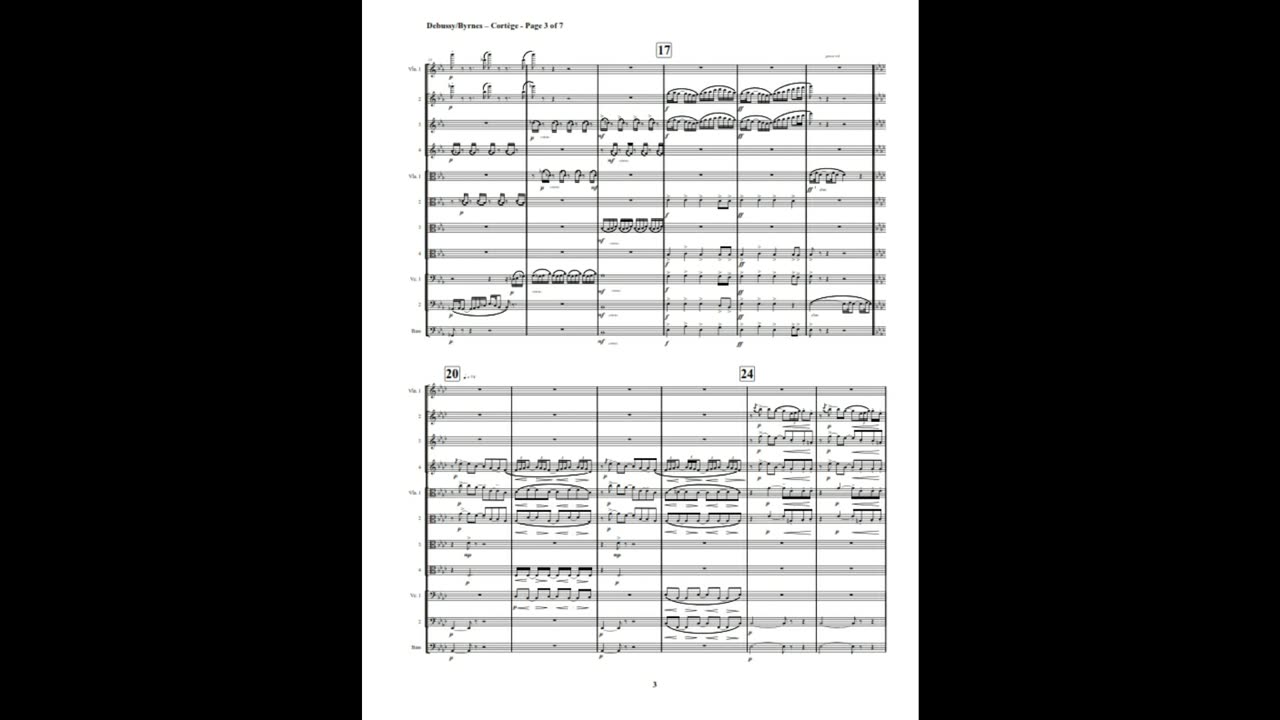 Claude Debussy – Cortège (String Orchestra)