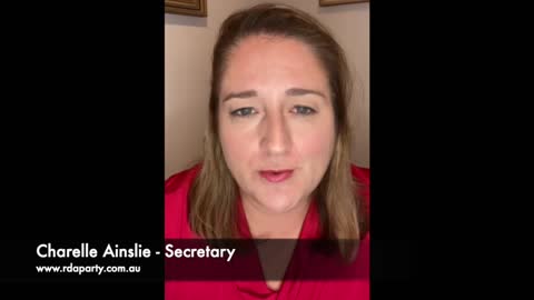 Charelle Ainslie - Secretary for RDAparty