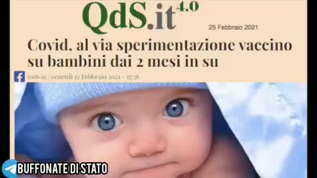 Sperimentazione sui bimbi italiani 0 >18.