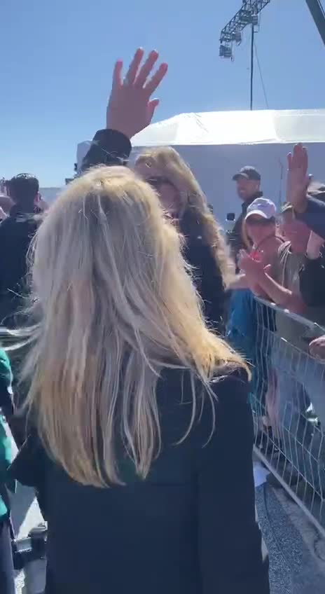 Marjorie Taylor Greene grand entry at Trump’s Save America Rally in Georgia