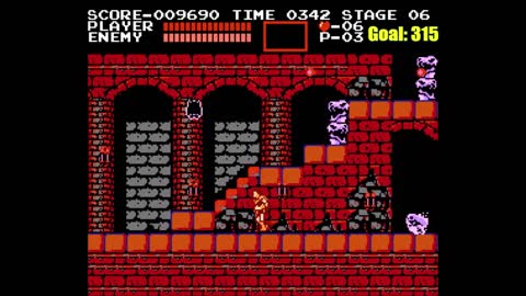 Castlevania NES Stage 2 Perfect Speed Run